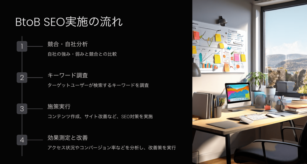 BtoBでSEOを実施する際の流れを4STEPで解説