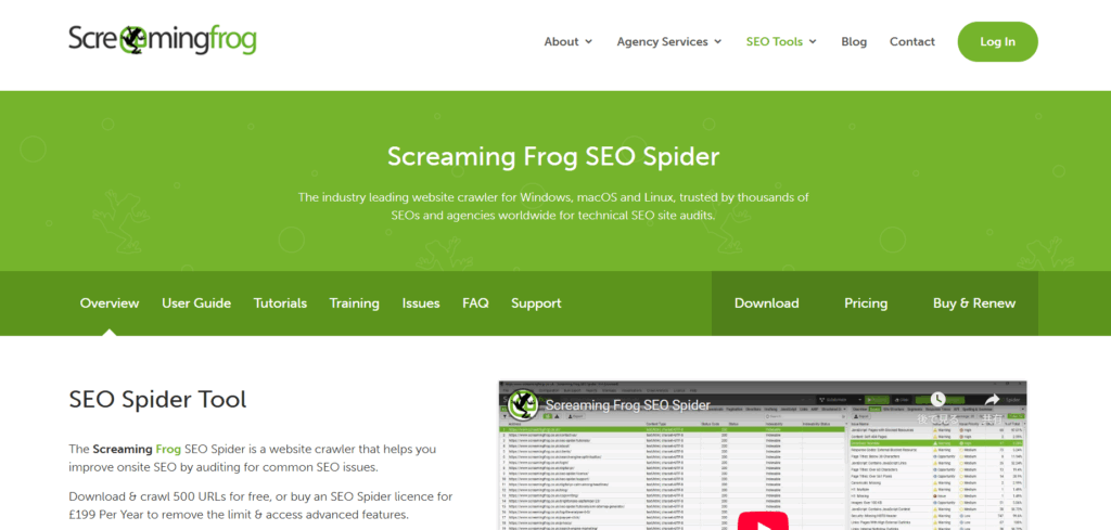 Screaming Frog SEO Spider