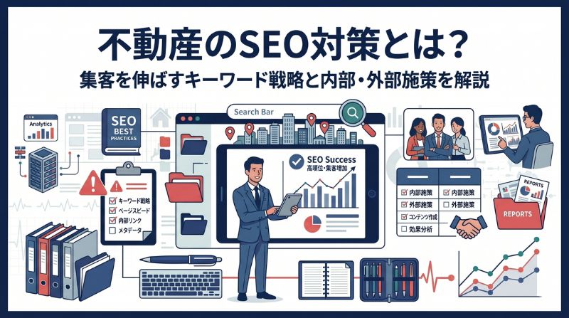 不動産のSEO対策とは？集客を伸ばすキーワード戦略と内部・外部施策を解説