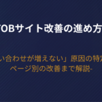 BtoBサイト改善の進め方！「問い合わせが増えない」原因の特定からページ別の改善まで解説