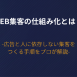 【2026年版】Web集客の仕組み化とは？広告と人に依存しない集客をつくる手順をプロが解説